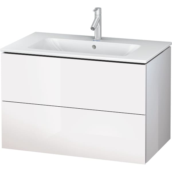 L-Cube vanity unit f. ME 2 drawers 550x620x481mm White High Gloss